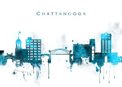 Chattanooga City Skyline