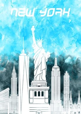 New York City Watercolor