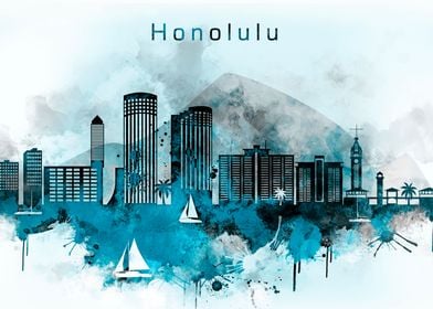 Honolulu Hawaii Skyline