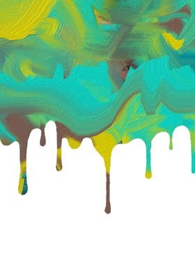 Abstract Dripping Paint