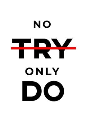 NO TRY ONLY DO