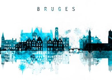 Bruges Belgium Skyline