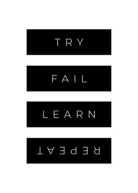 TRY FAIL LEARN REPEAT
