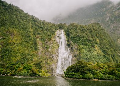 Milford Sound Waterfall