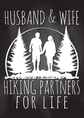 Husband And Wife Hiking