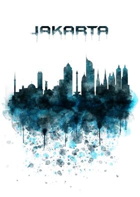 Jakarta City Watercolor