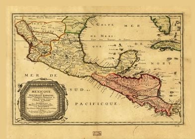 Mexico Map 1656