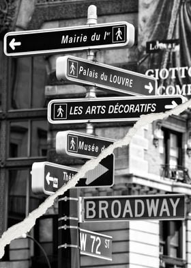 Paris Broadway Signs