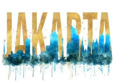 Jakarta City Watercolor