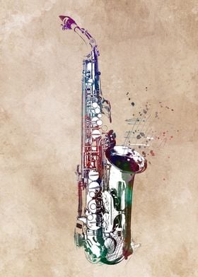 saxophone music art