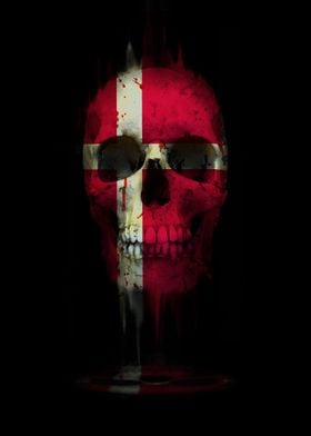 Denmark Skull Flag