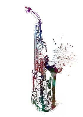 saxophone music art 