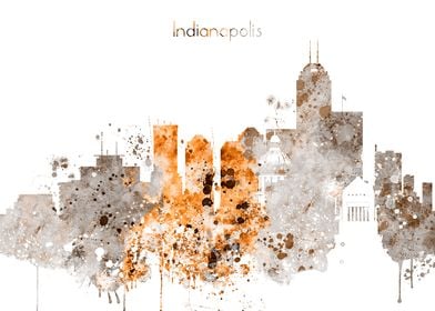 Indianapolis IN Skyline 