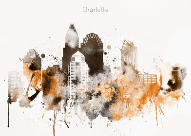 Charlotte NC Skyline 