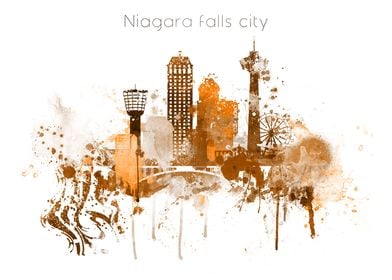 Niagara Falls City Skyline