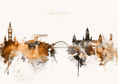 Glasgow Scotland Skyline