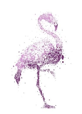 Flamingo Purple Art