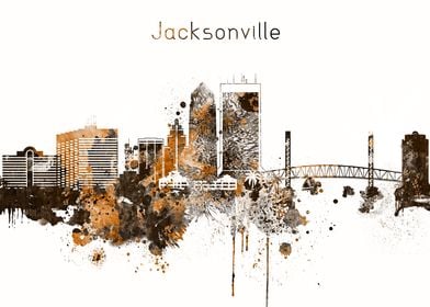 Jacksonville City Skyline