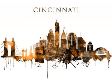 Cincinnati Ohio Skyline