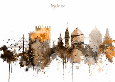 Oakland California Skyline