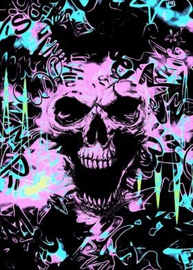 Alternative Skull Graffiti