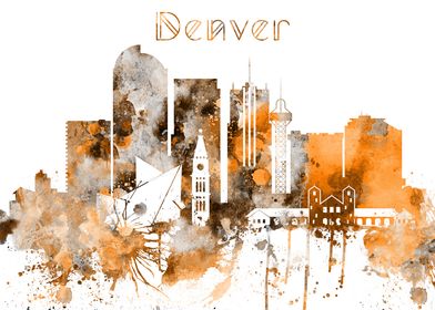 Denver Colorado Skyline