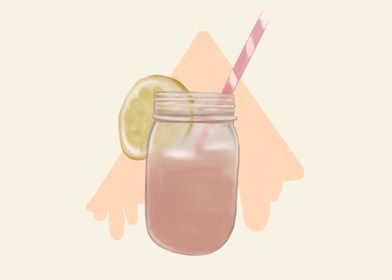 Pink Juice with Lemon