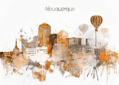 Albuquerque City Skyline