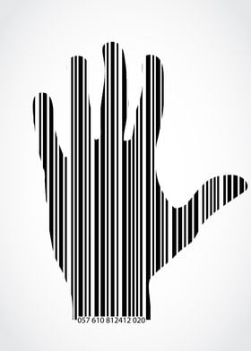 barcode desig human head