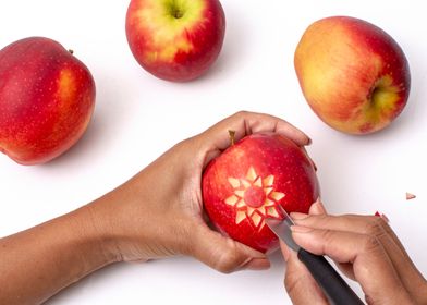 apple carving