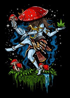 Psychedelic Mushroom Shiva