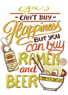 ramen and beer