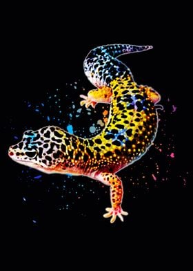 Leopard Gecko Watercolor