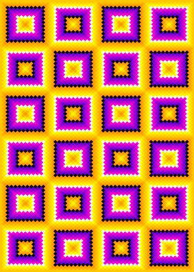 Yellow and purple squares