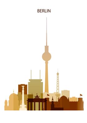 Berlin Germany Skyline