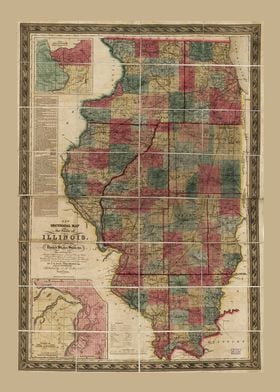  Illinois Map 1836