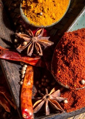 star anise and spices