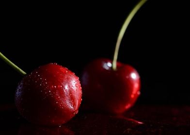 red cherries