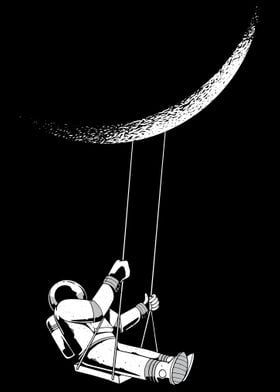 Astronaut and the Moon 