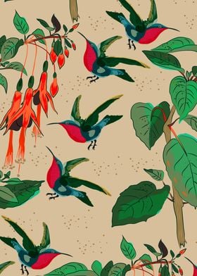 Hummingbirds In The Jungle