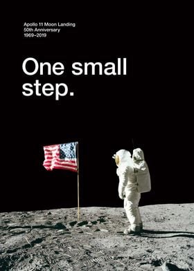 Moon 50 Small Step Salute