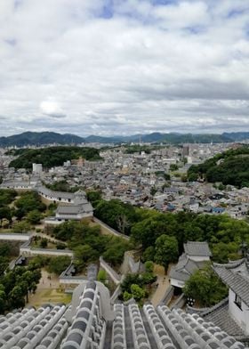 Himeji from the castle