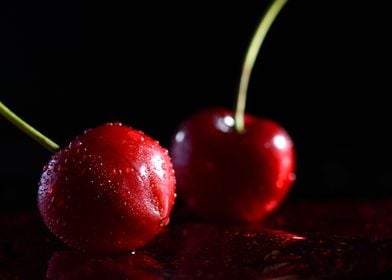 red cherries