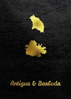 Golden Map Art Antigua  B