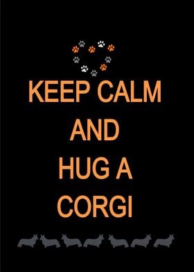 Hug A Corgi Black
