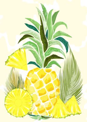 Pineapple Watercolors