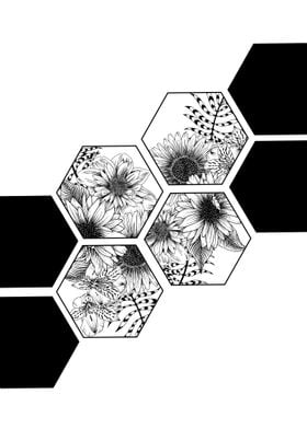 Bouquet of hexagons