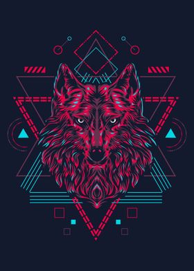 Wolf Sacred Geometric