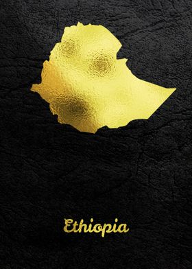 Golden Map Ethiopia