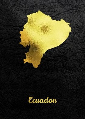 Golden Map Ecuador